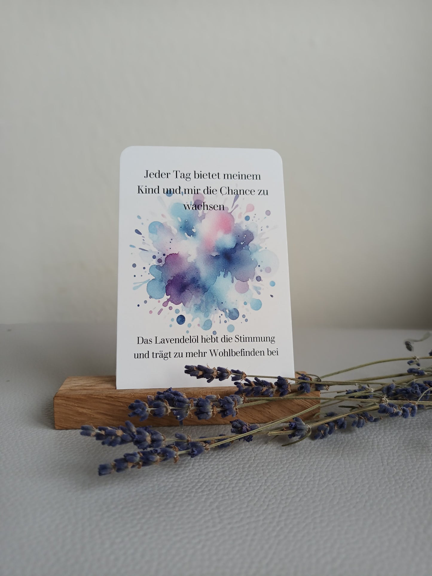 Affirmationskarten mit Ölbotschaften die das Mamaherz berühren
